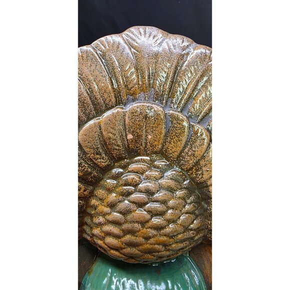 Vintage Holland Floral Ceramic Turkey Planter 1993 Thanksgiving Decor - Picture 12 of 12
